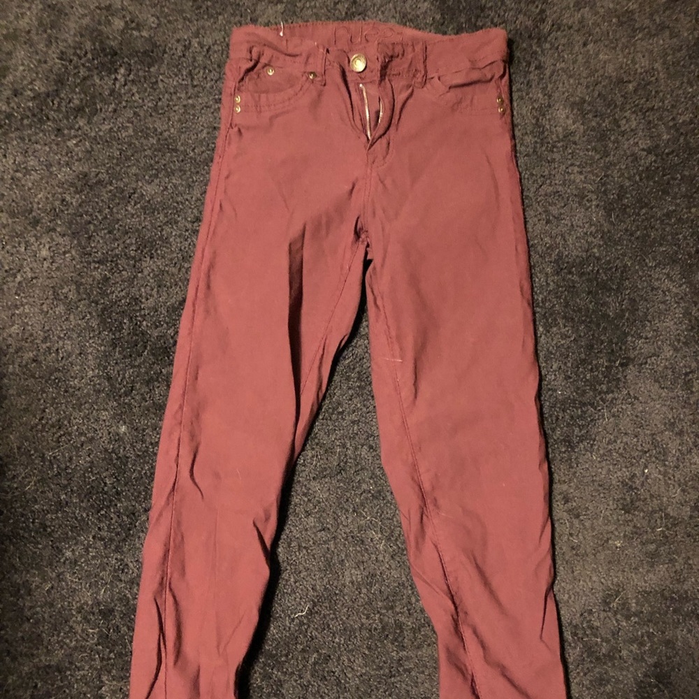 Maroon Jeans